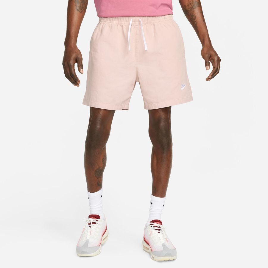 Nike Short Club  Woven Flow - Rose/Blanc
