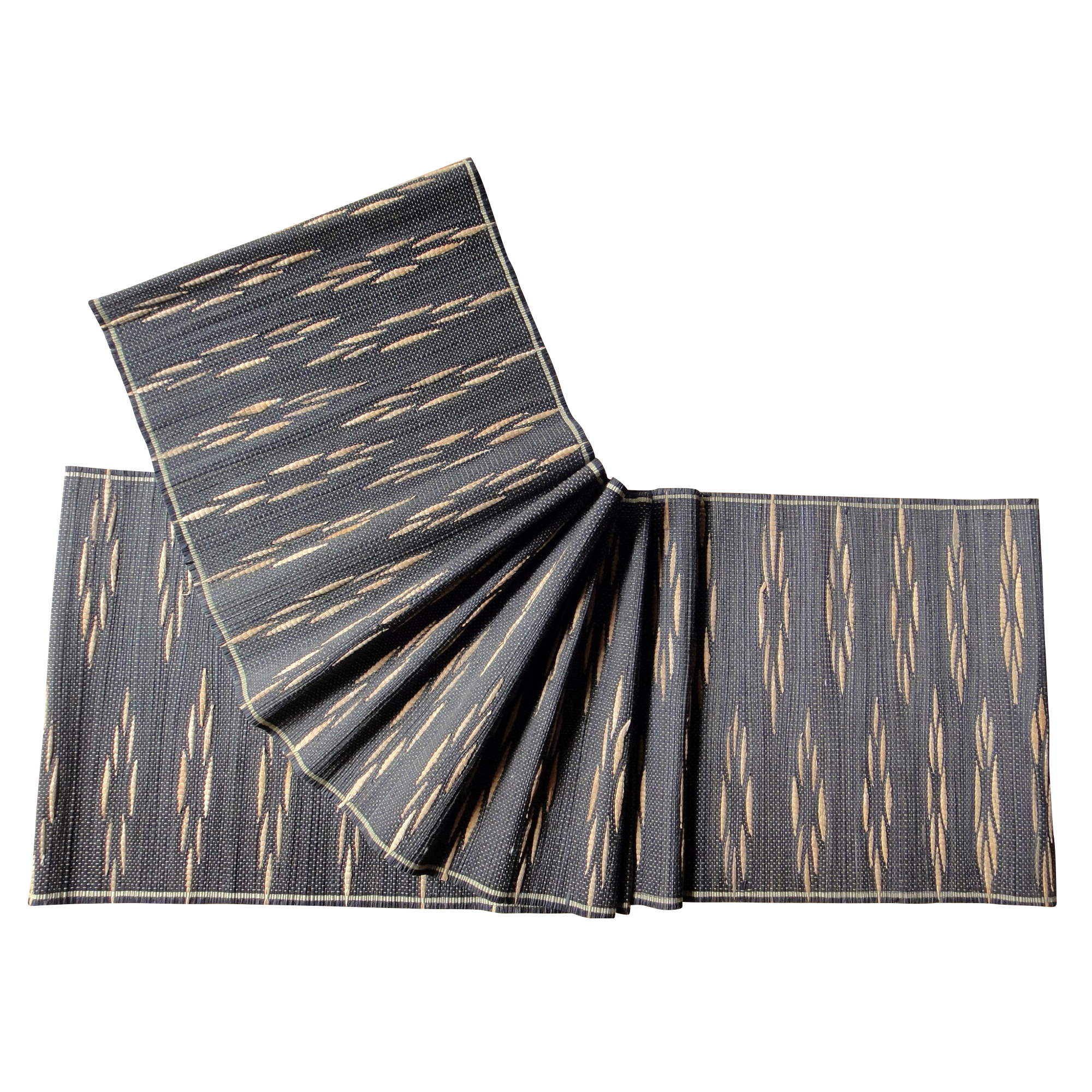 Tischläufer, schwarz-gold, L 150 cm, B 35 cm von fischer's lagerhaus