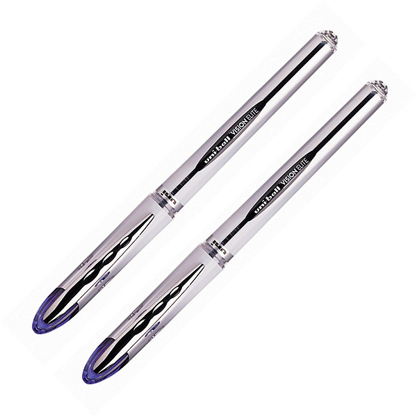 2 Rollers Uni Ball Vision Elite coloris bleu