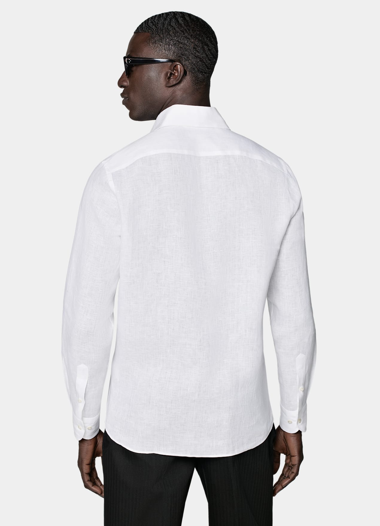 Chemise coupe ajustée blanche