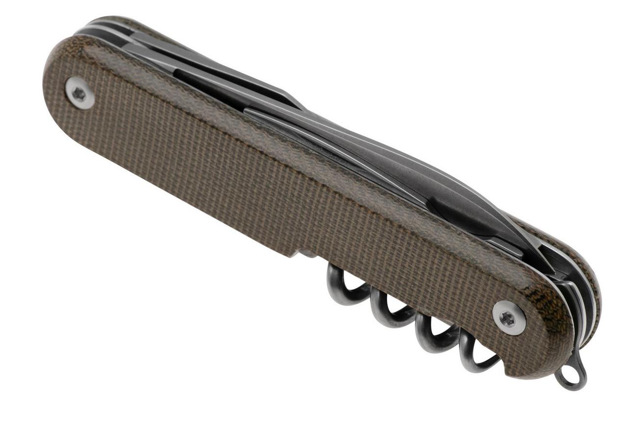 MKM Malga 6 MP06MAG-GC Magnacut Green Canvas Micarta, zakmes