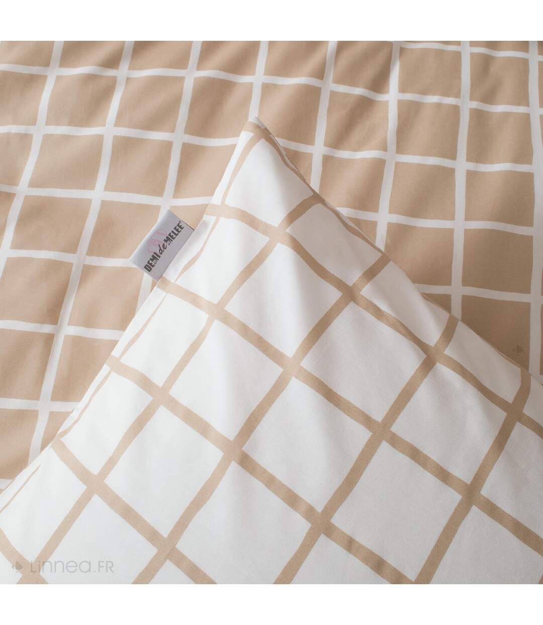 Housse de couette 260x240 cm percale coton DDM MAX Gris