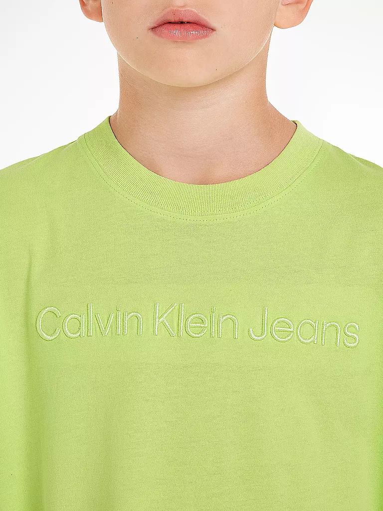 CALVIN KLEIN JEANS Jungen T-Shirt  grün