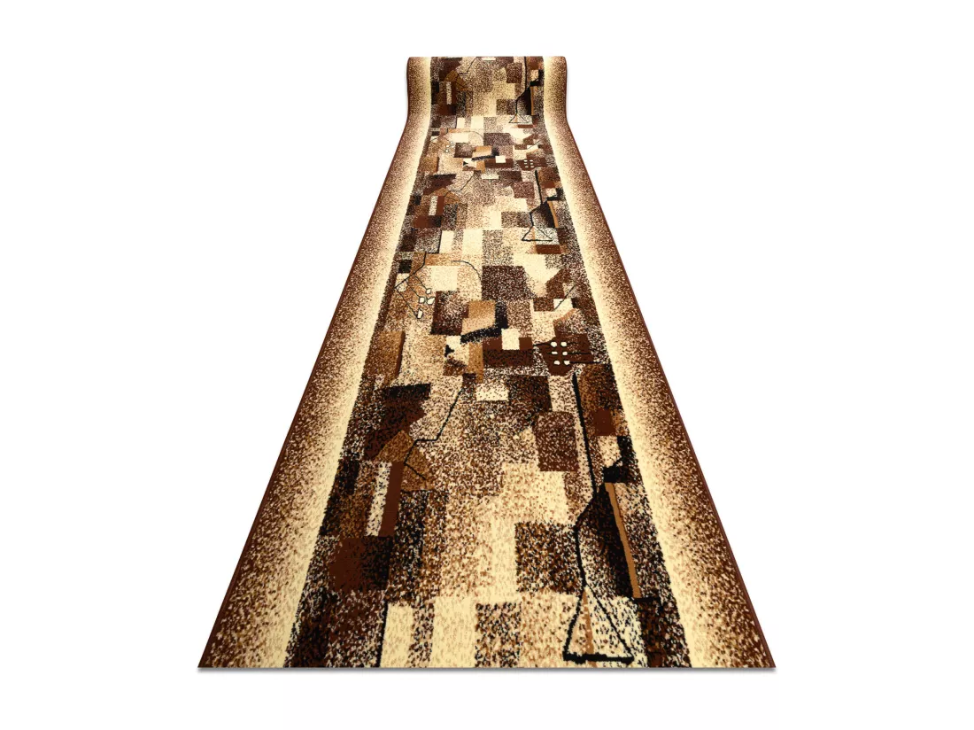 TAPIS DE COULOIR BCF IMPRESJA beige 80x1000 cm