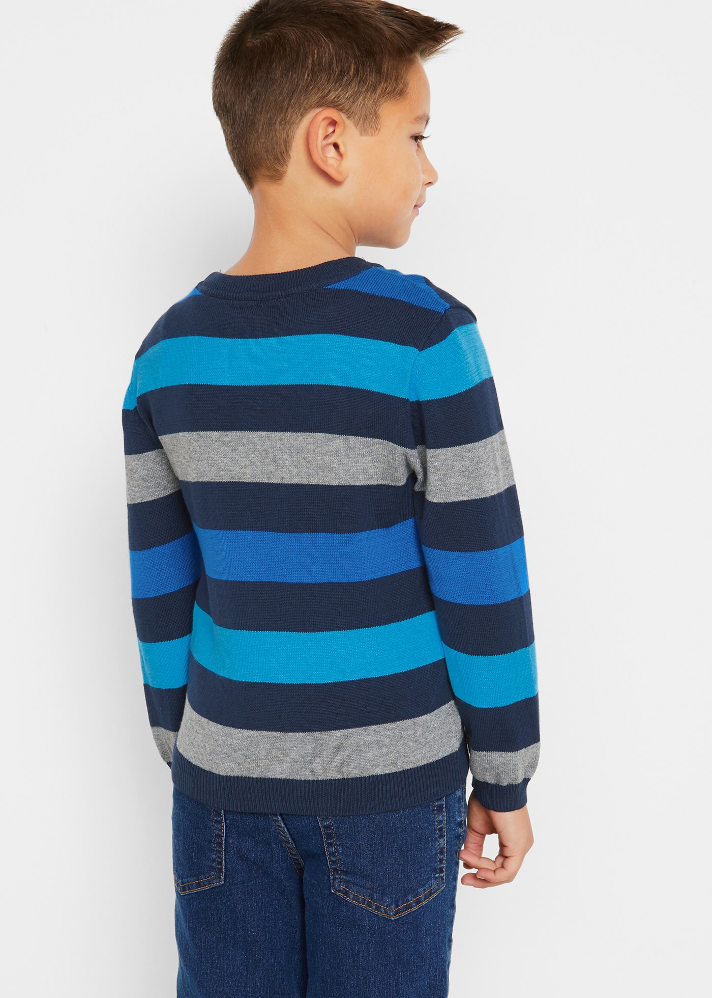 bonprix Strickpullover »Feinstrickpullover aus reiner Baumwolle«, Feinstrickpullover aus reiner Baumwolle