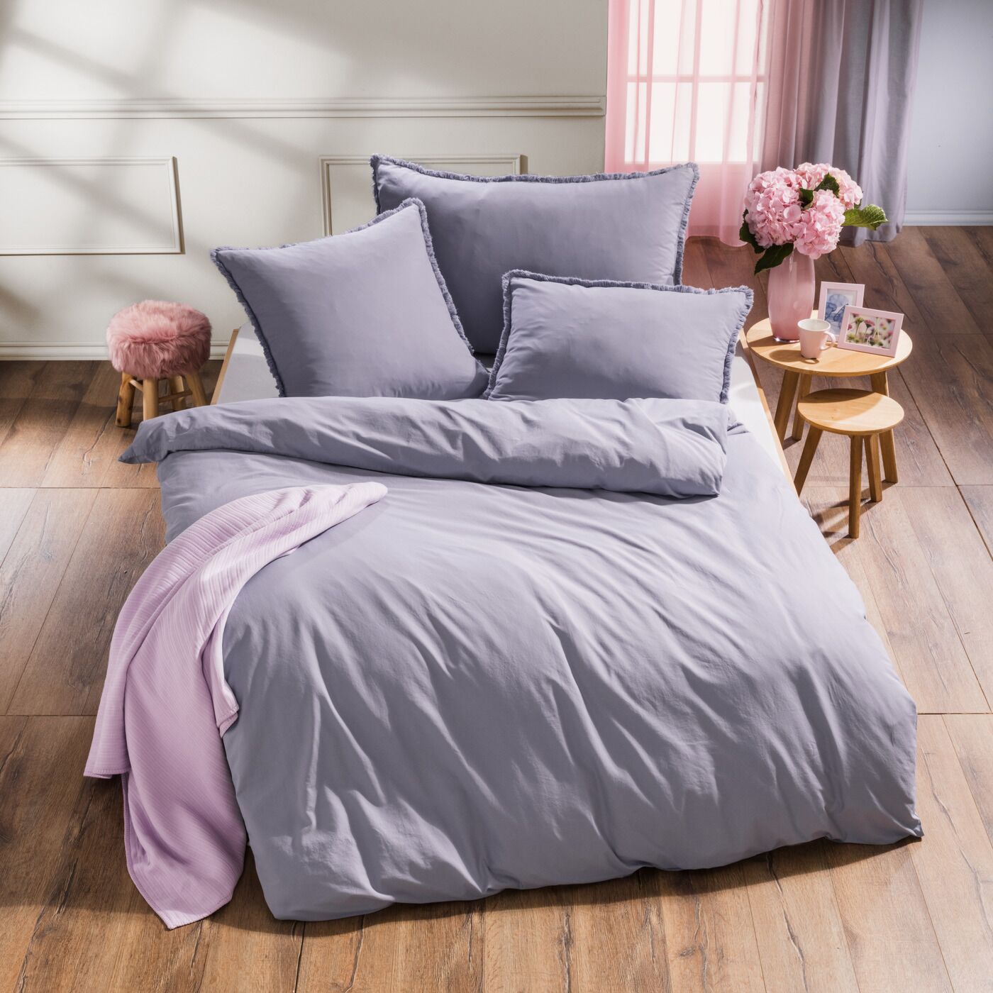 Home FashionRenforce Bettwäsche «Belle frange»