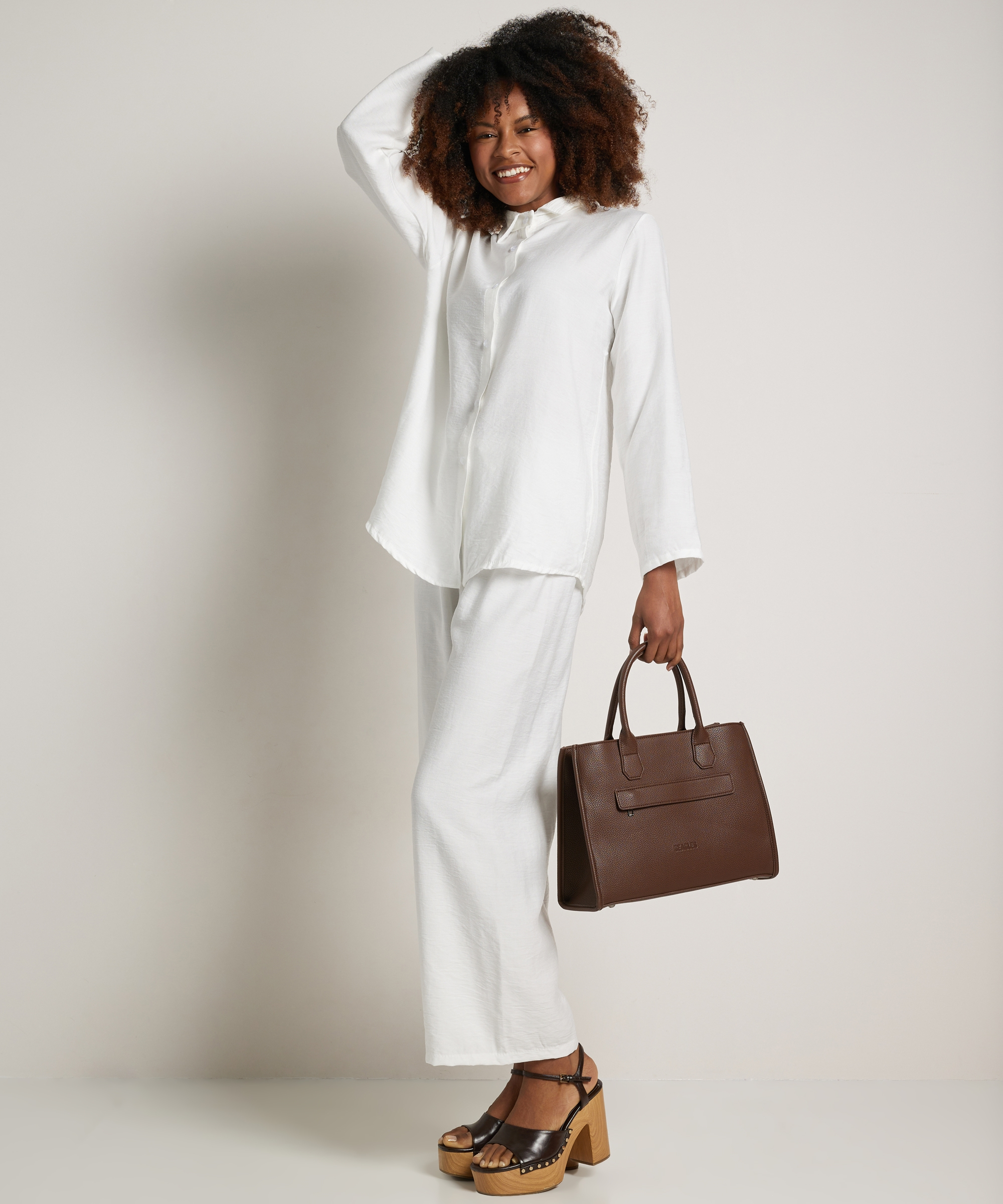 set: lange blouse met broek