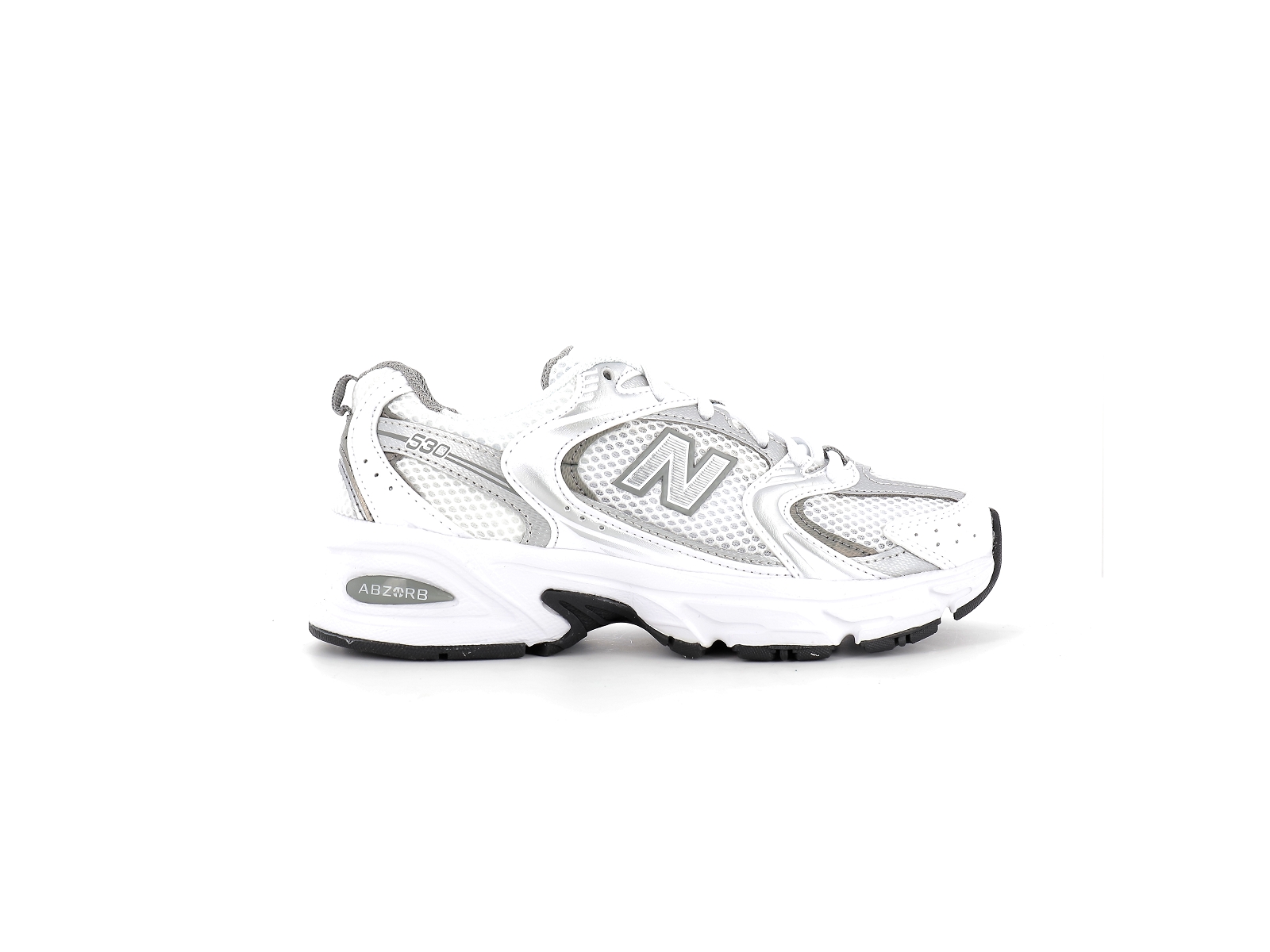 New balance a-MR530 Matières combinées Blanc Argent