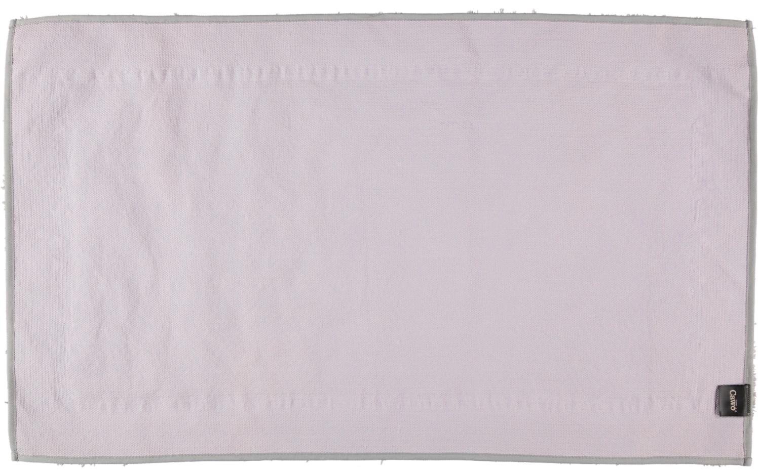 Badteppich Two Tone 60 x 100 cm, PlatinRutschfester Teppich für das Badezimmer