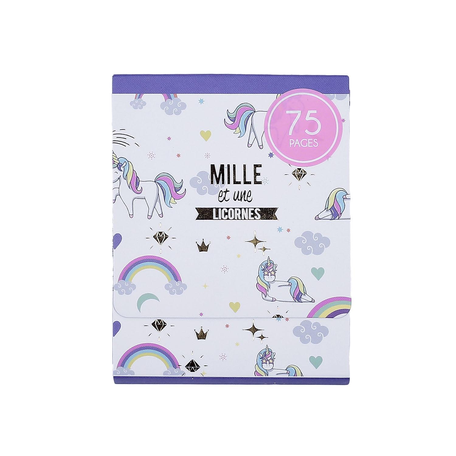 BLOC NOTE LICORNE