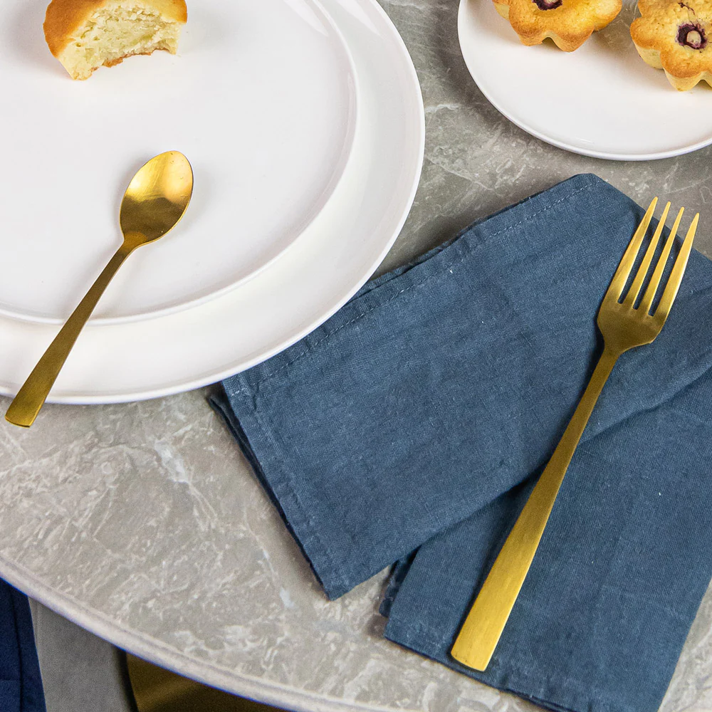 Cuillère de table monobloc Jet doré (lot de 6) Jean Dubost