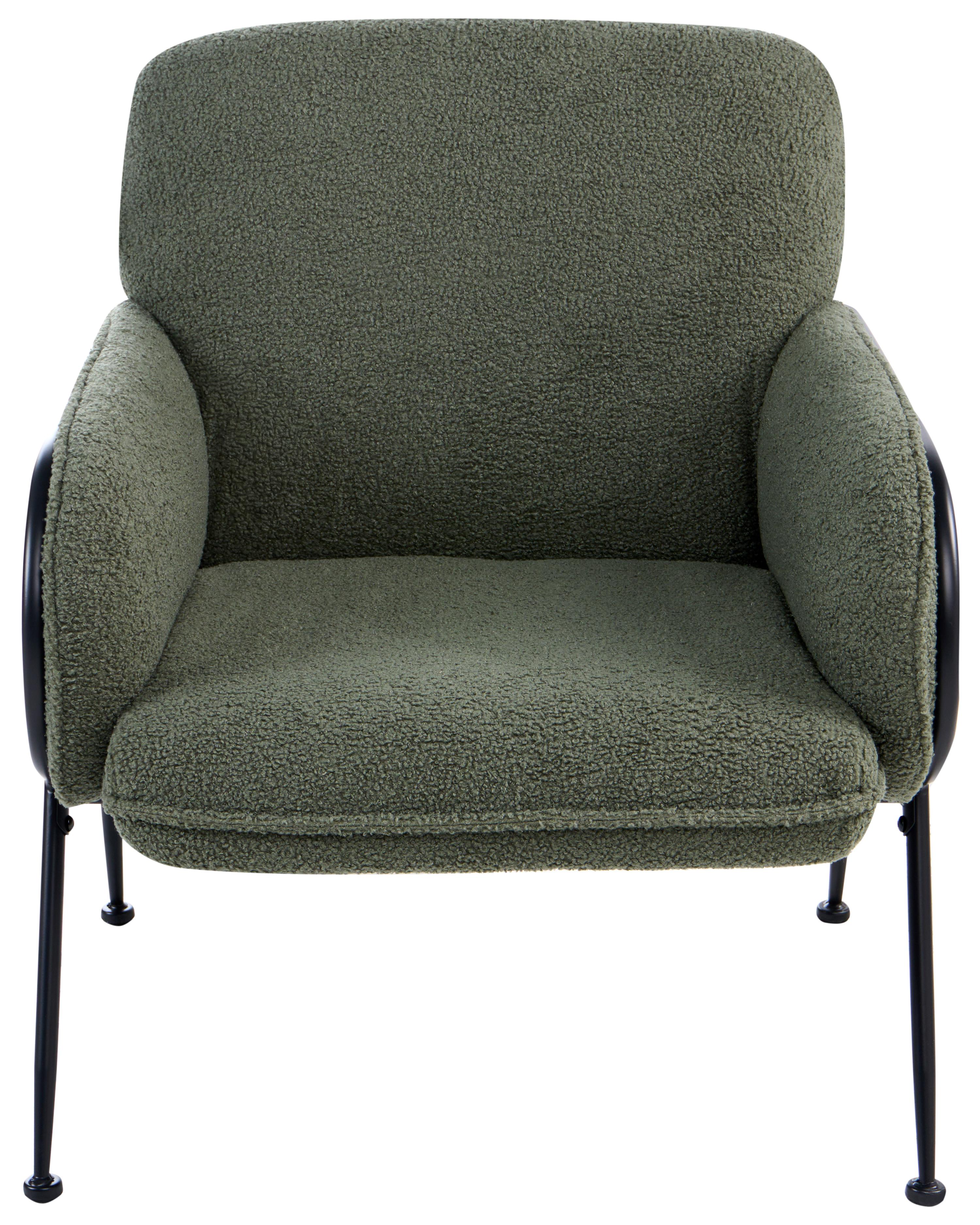 Fauteuil TRYSNES Bouclé Groen