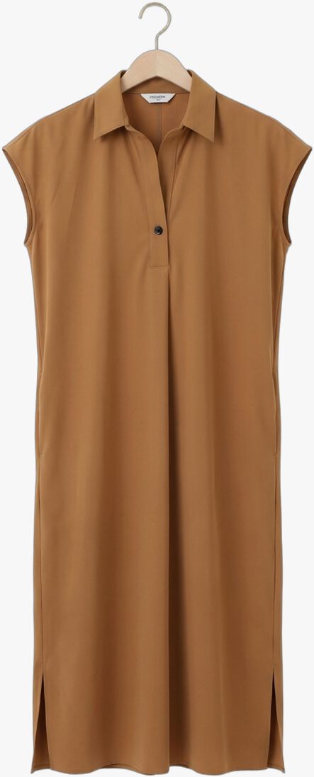 bruine penn & ink midi jurk dress