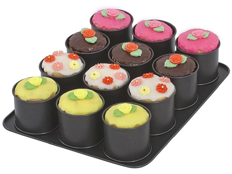 Zenker Cupcake Backform 12 Mulden Mini-Törtchen-Backblech