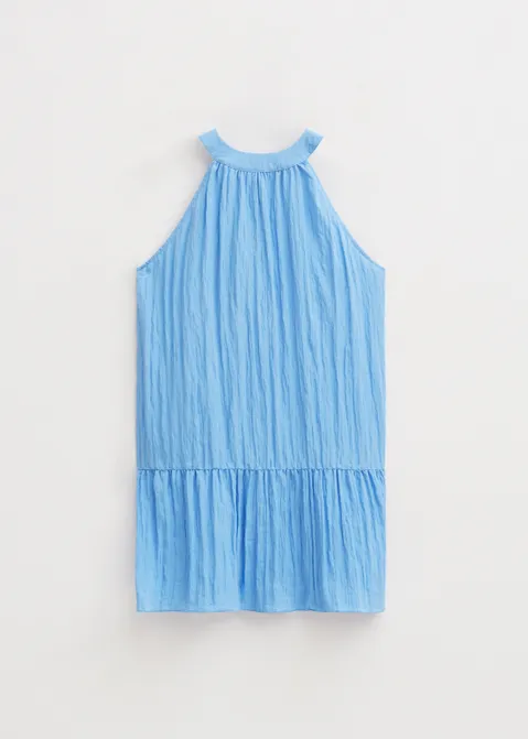 Jurk met halterhals blauw (BLW.M)