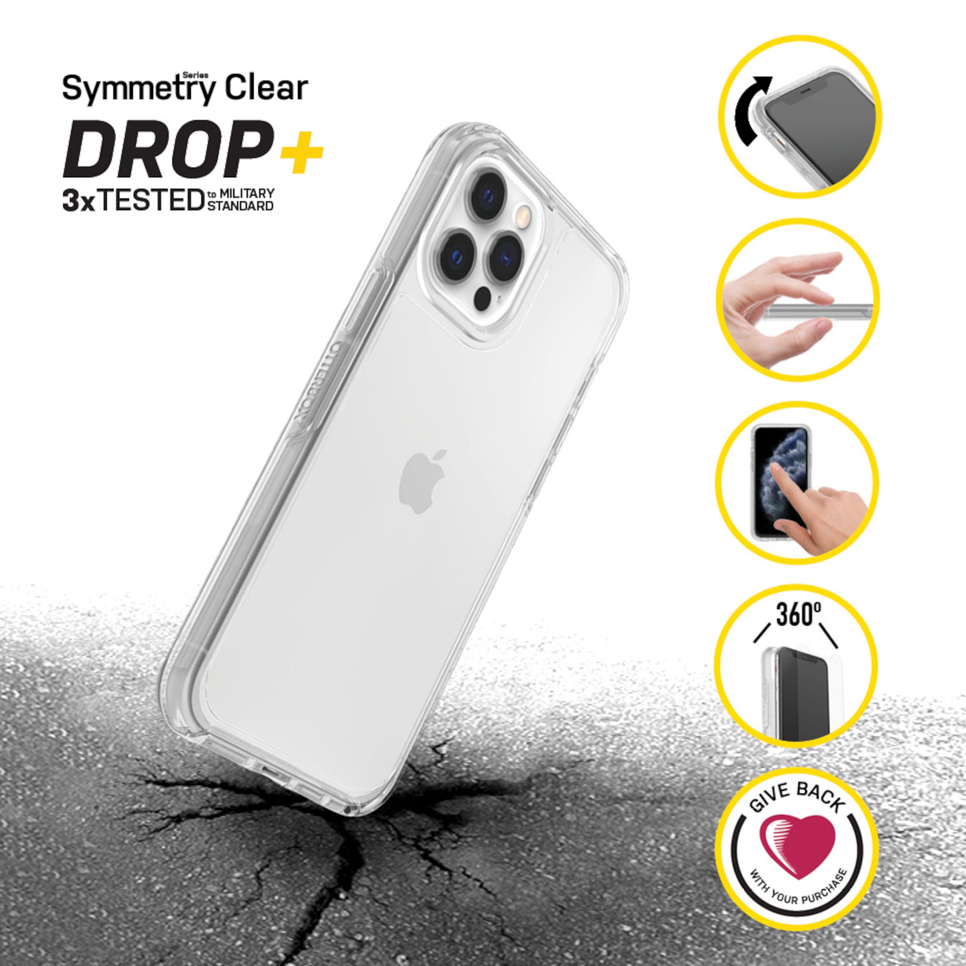 Otterbox Symmetry Robust deksel for iPhone 12 og 12 Pro Gjenomsiktlig