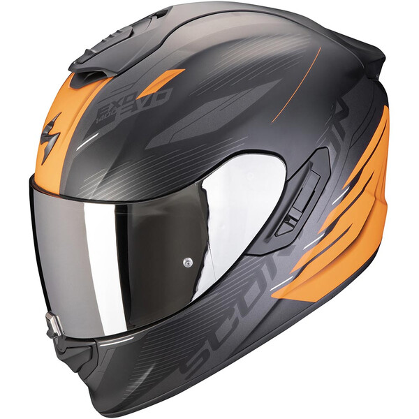 Scorpion - Casque Exo-1400 Evo II Air Luma Noir Mat / Orange