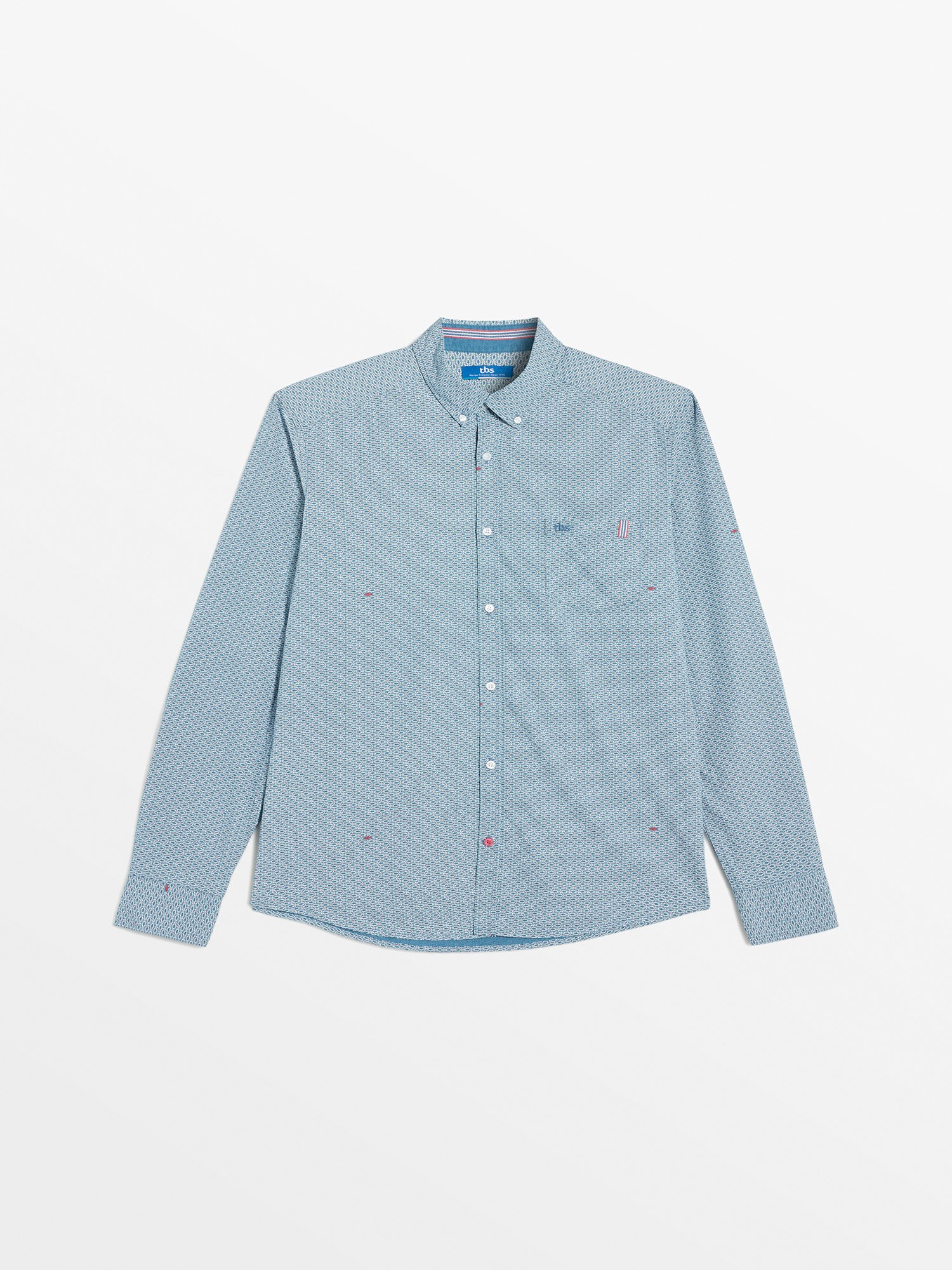 Chemise Homme Manches Longues Bleu