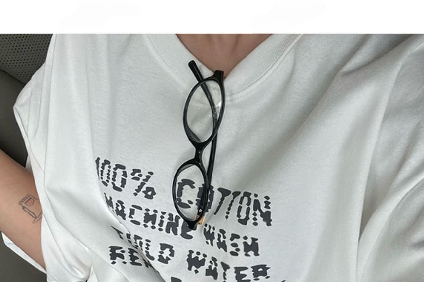 SeoulPop - Unisex T-shirt met korte mouwen en letterprint