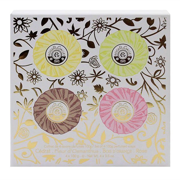 Coffret 4 savons parfumés 100g