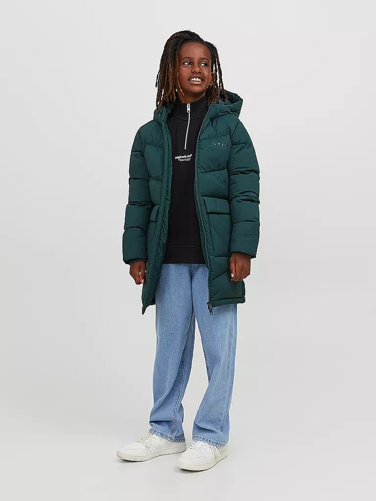 JACK & JONES Jungen Steppjacke  JORVESTERBRO dunkelgrün