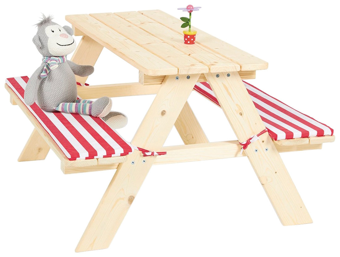 Pinolino® Garten-Kindersitzgruppe »Nicki« Picknicktisch, BxHxT: 90x79x50 cm