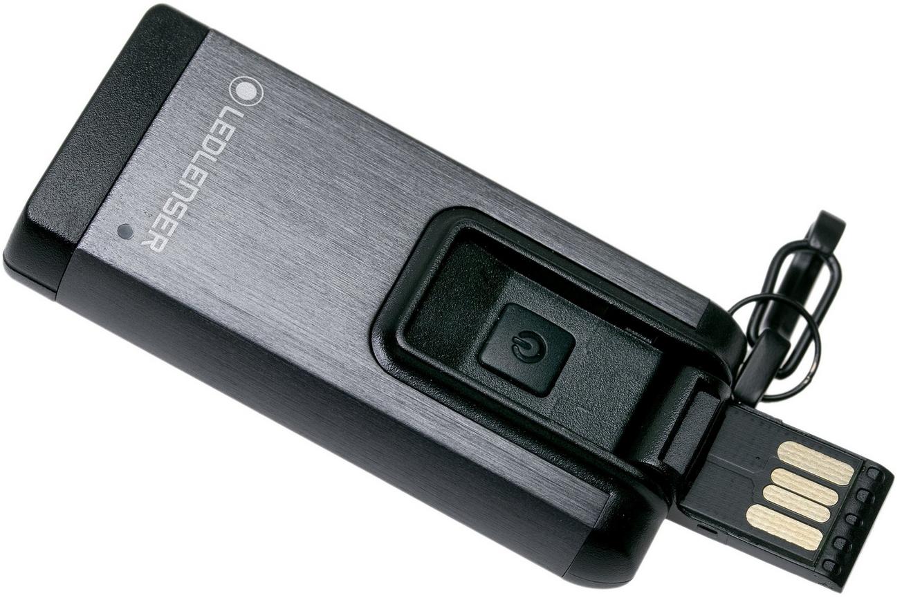 Ledlenser K6R oplaadbare sleutelhangerzaklamp, grijs