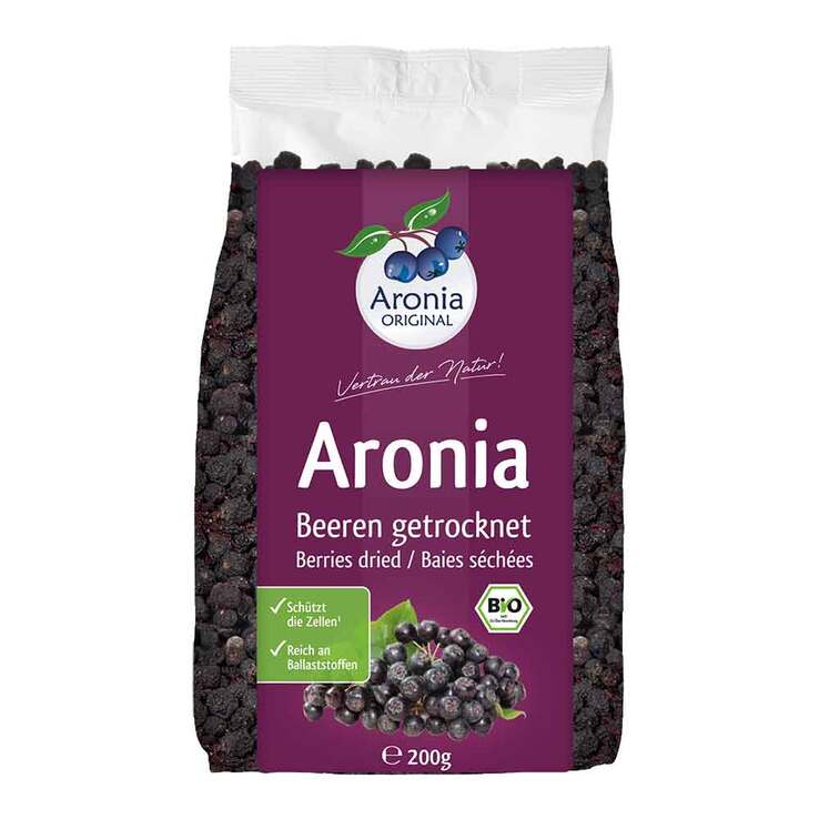 Aroniabeeren getrocknet Bio FH, 200 g