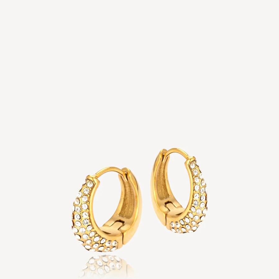 Sistie2ND Loops Creoles Gold Plated 15mm