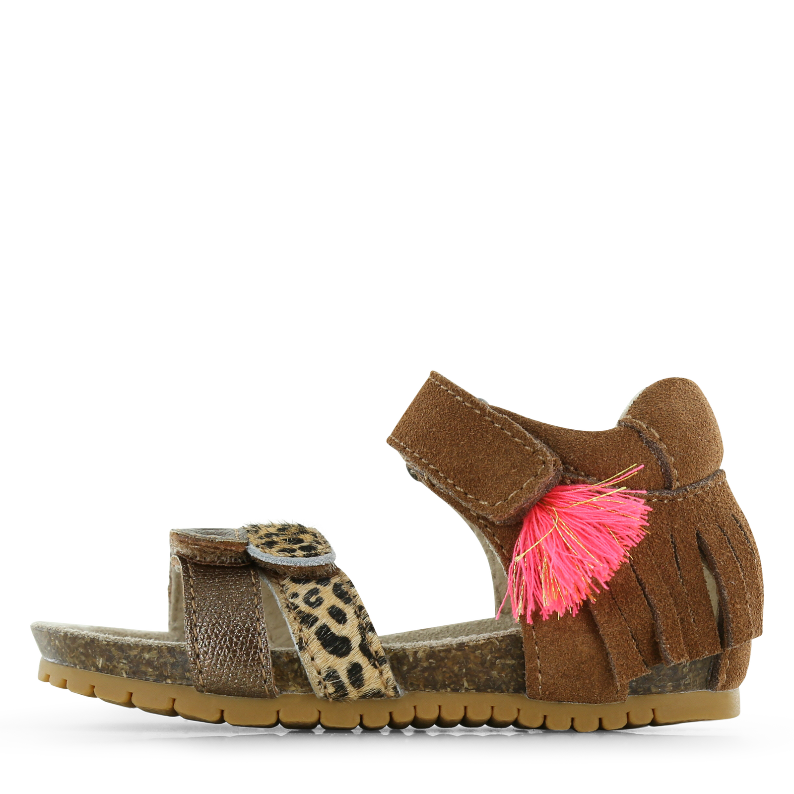 Shoesme bruine sandaal Ponyhair, Suède | Meisjes schoenen