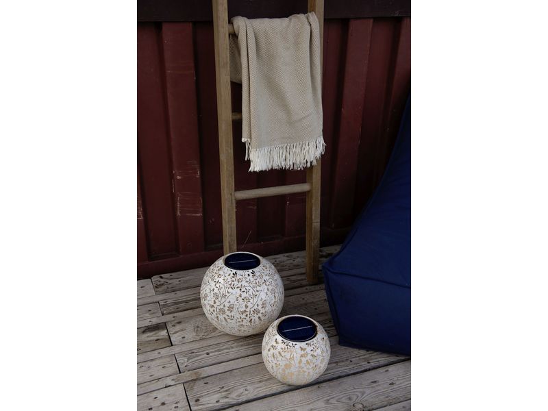 STT Solar Antic Globe Verana Creme Dekorative Solarleuchte