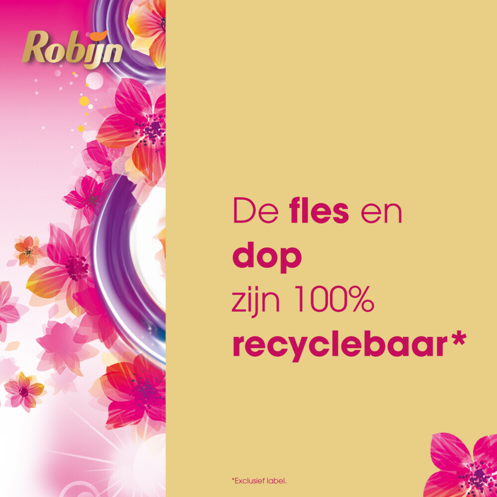 6x Robijn Vloeibaar Wasmiddel Color Color Pink Sensation 20 Wasbeurten1 liter