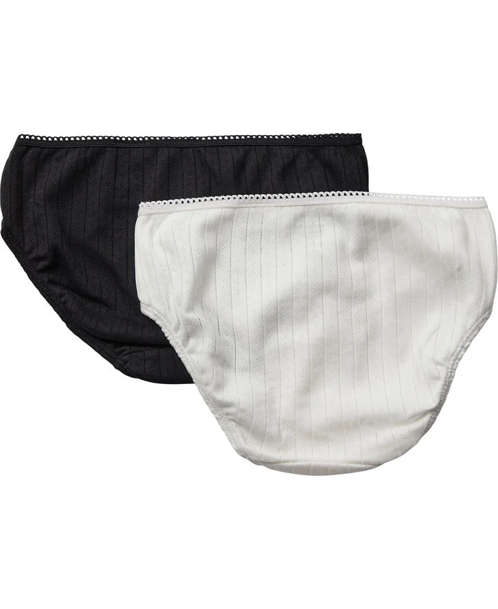 Magasin du Nord Collection Ava briefs 2-Pack - Organic GOTS Star white