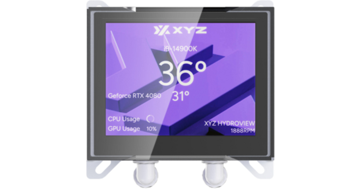 XYZ PC GearHydroview AIO 360 waterkoeling  (Wit, ARGB, PWM)
