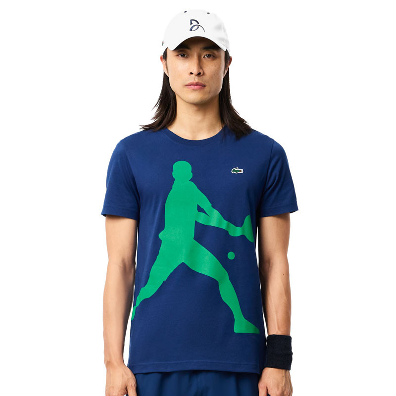 Pack Djokovic Tee-shirt et casquette Lacoste bleu