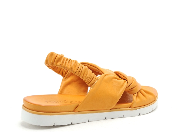 Coco abricot nu pieds plats femme migny orange