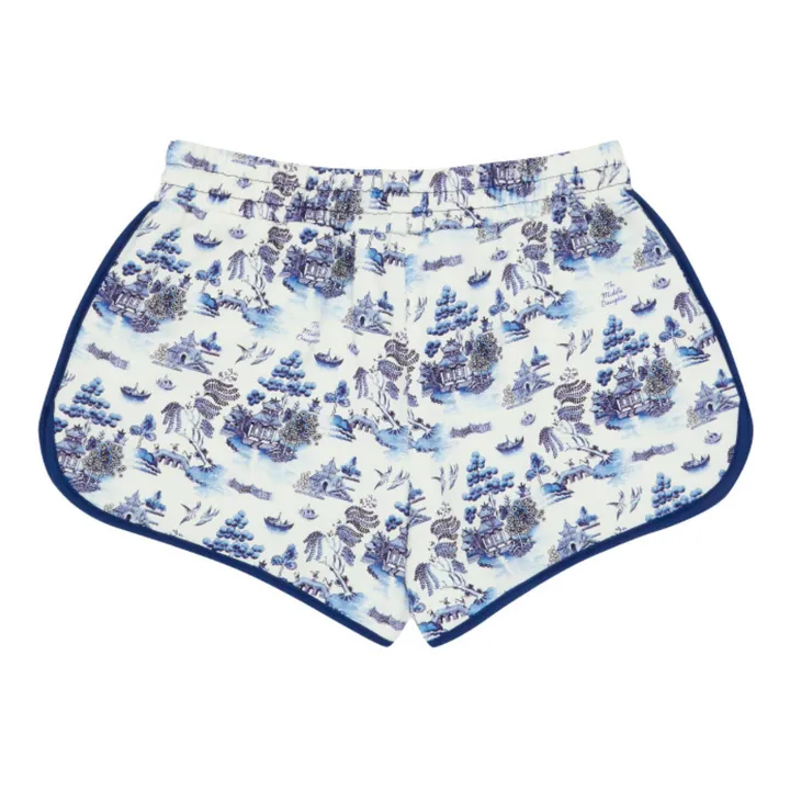 The Middle Daughter Short Fleuri | Bleu