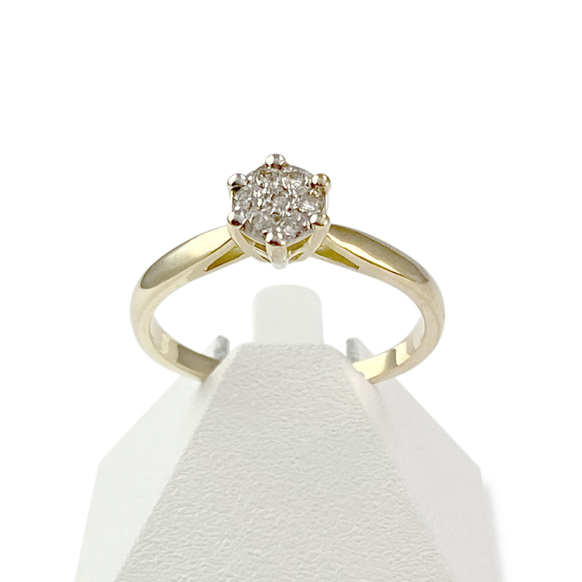Bague d'occasion or 750 jaune diamants