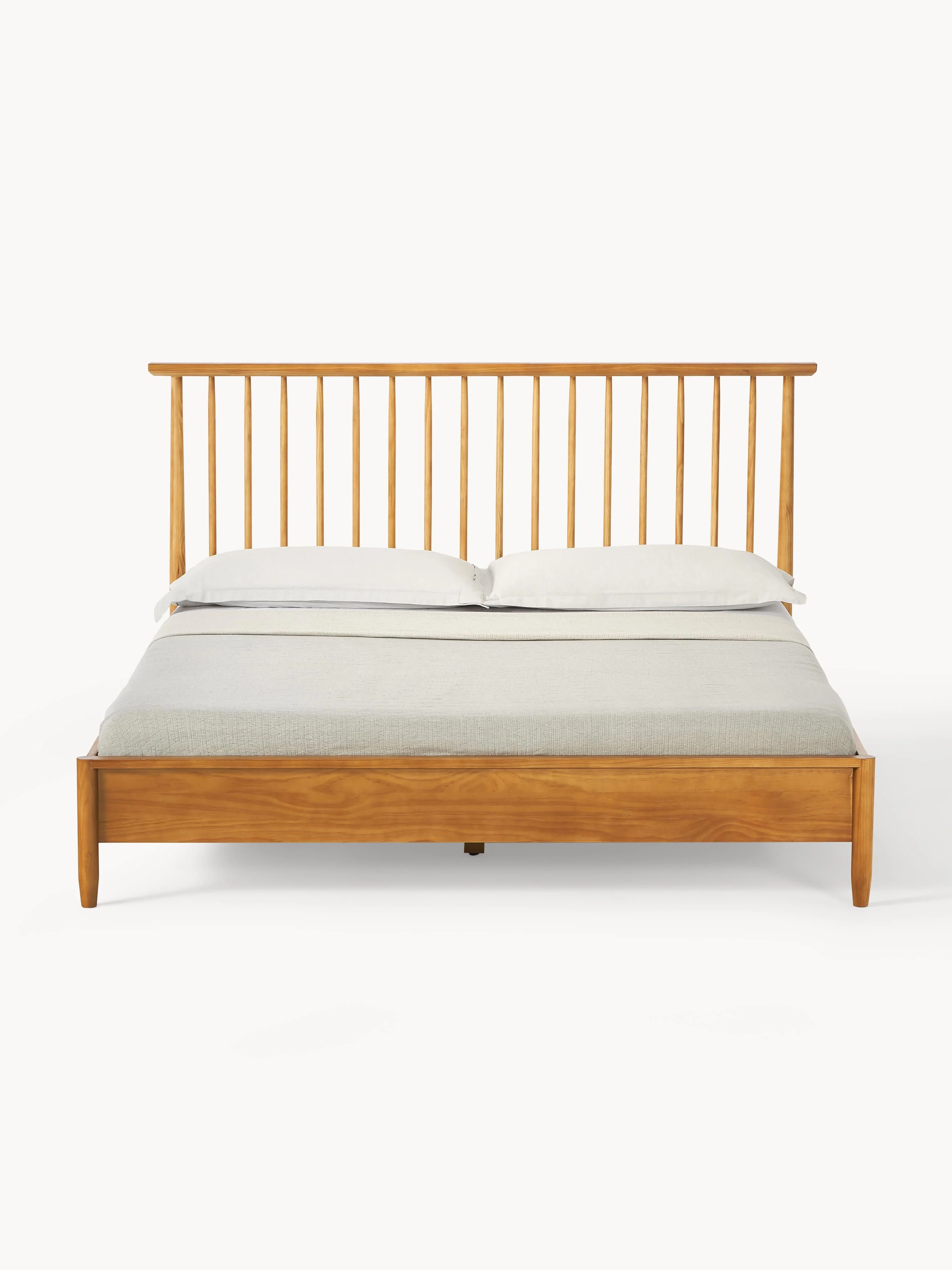 Houten bed Windsor met hoofdeinde van grenenhout