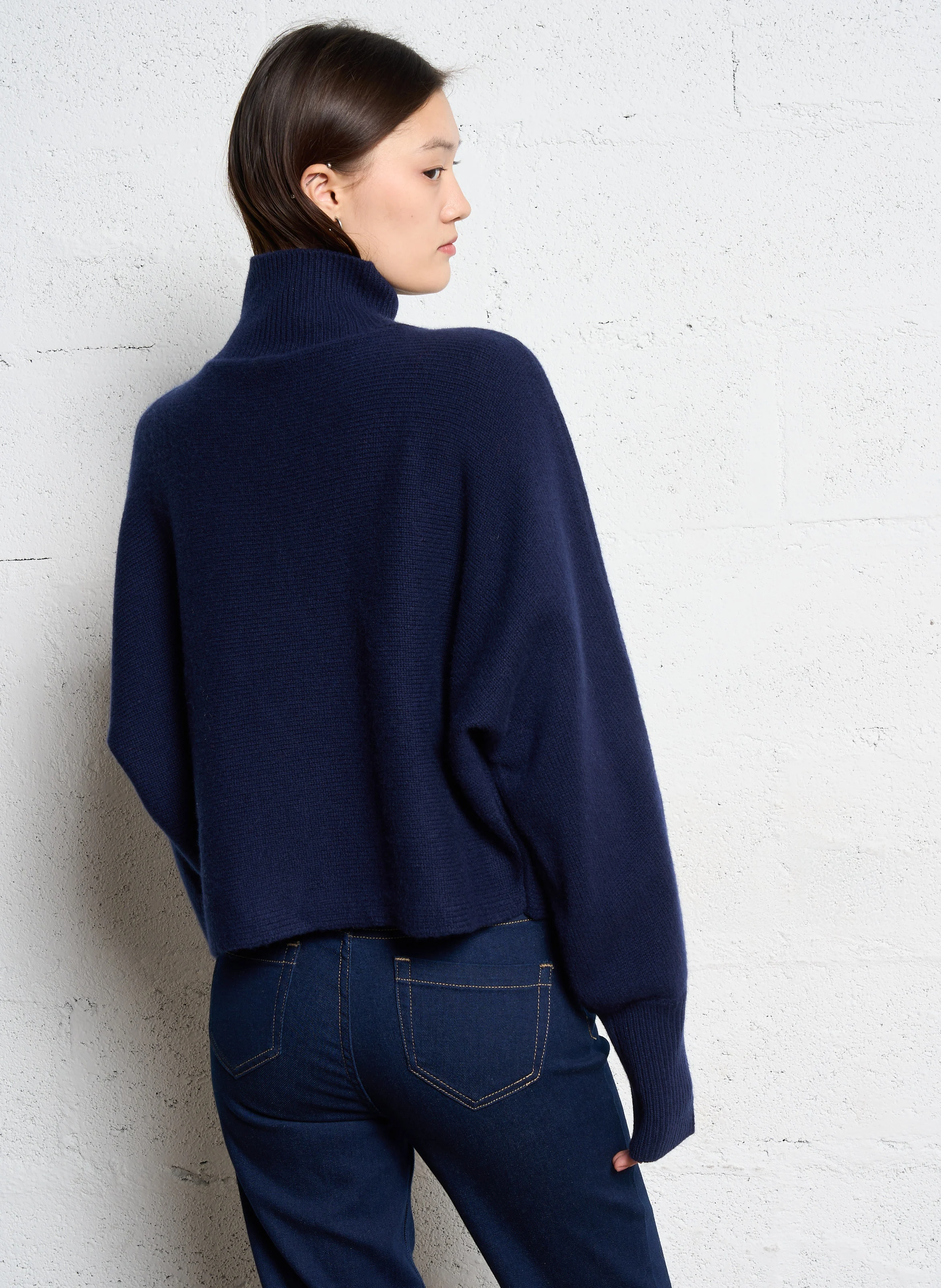 MELISSA - Pull oversize en laine | Bleu