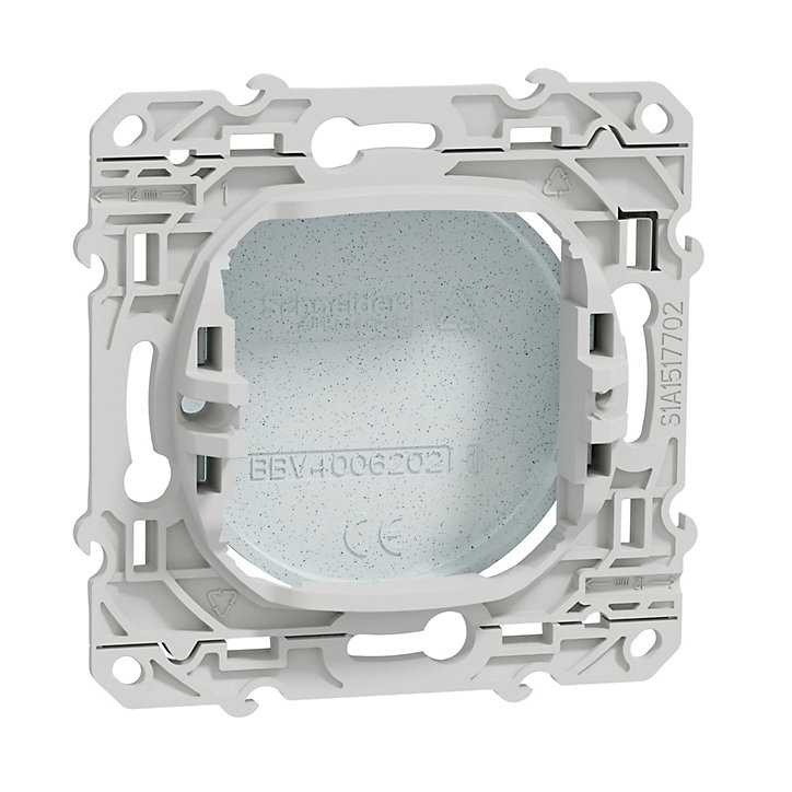 Obturateur fixation par vis Odace recyclé Schneider Electric blanc