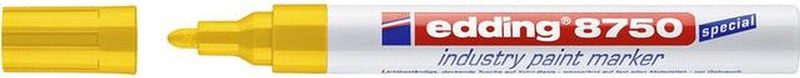 Edding - 8750 - Lakmarker - Geel - 10 Stuks - Schrijfdikte 2-4 mm