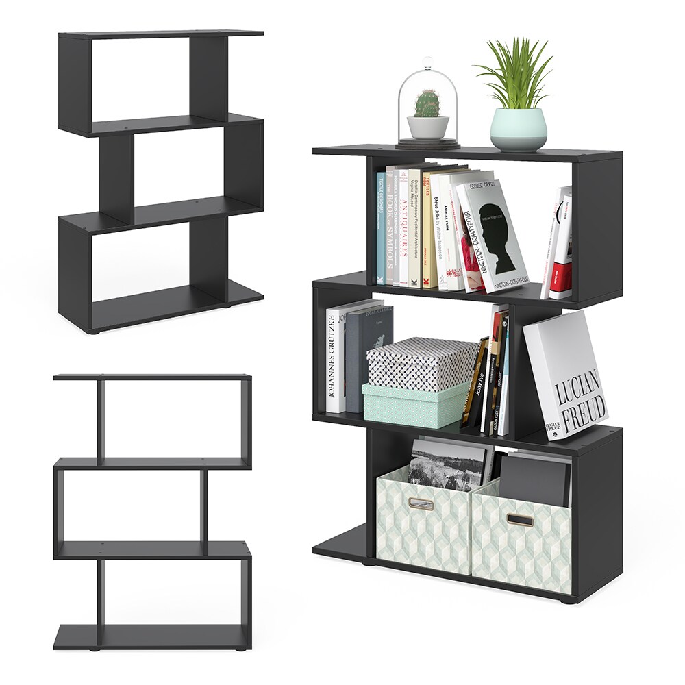 VICCO Raumteiler LEVIO Regal Bücherregal Standregal Hochregal Wandregal Schwarz