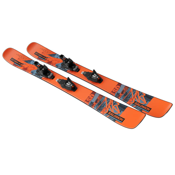 Pack ski SALOMON QST SPARK JR S + C5 GW J85 FLAME / COPEN BLUE / BLACK