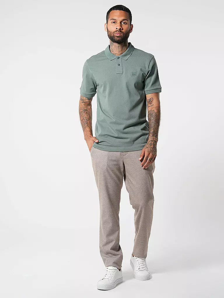 BOSS Poloshirt Slim Fit PASSENGER grün