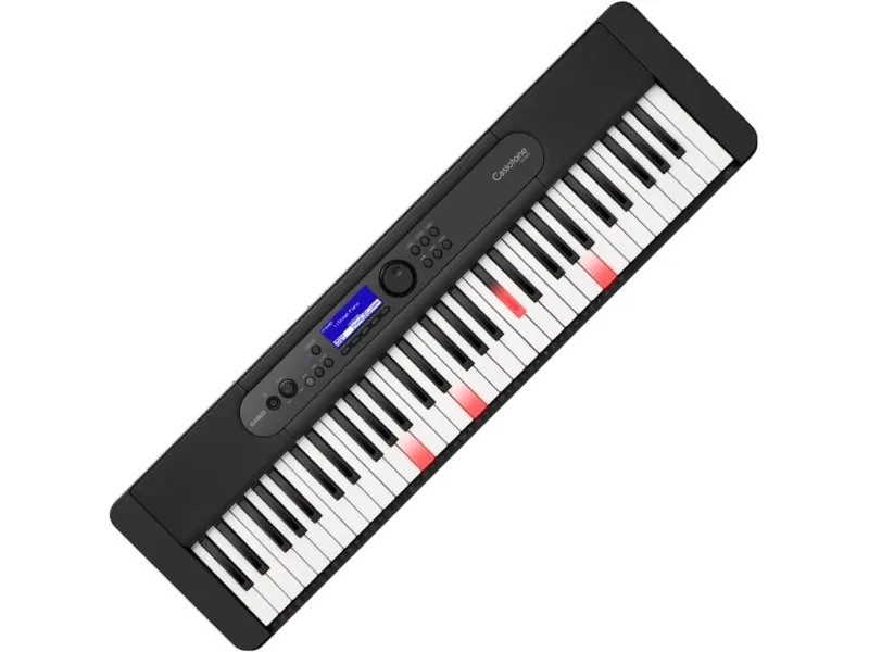 Casio LK-S450, Digital synthesizer, Kor, Flanger/Digital signalbehandling (DSP), Efterklang, 5 W, Sort, LCD, Vekselstrøm, Batteri