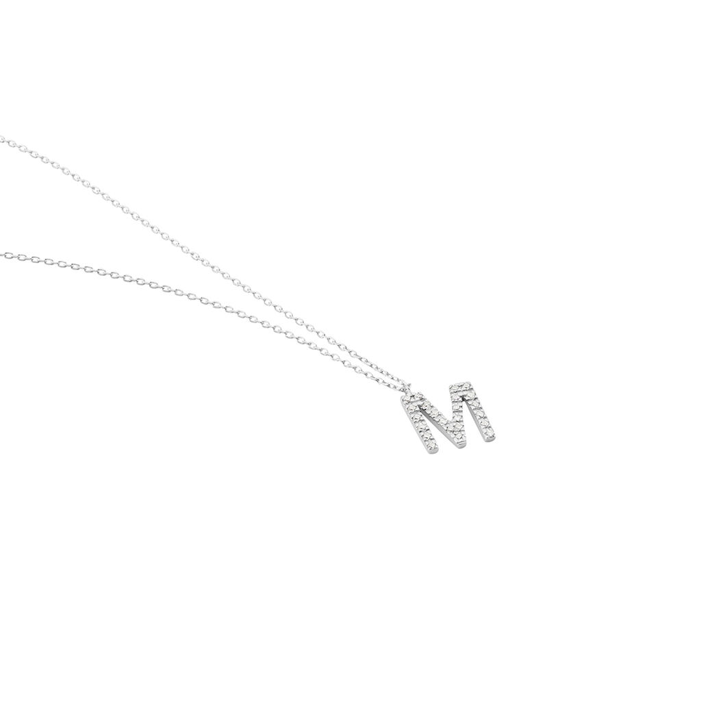 Collier Oran Or Blanc Diamant