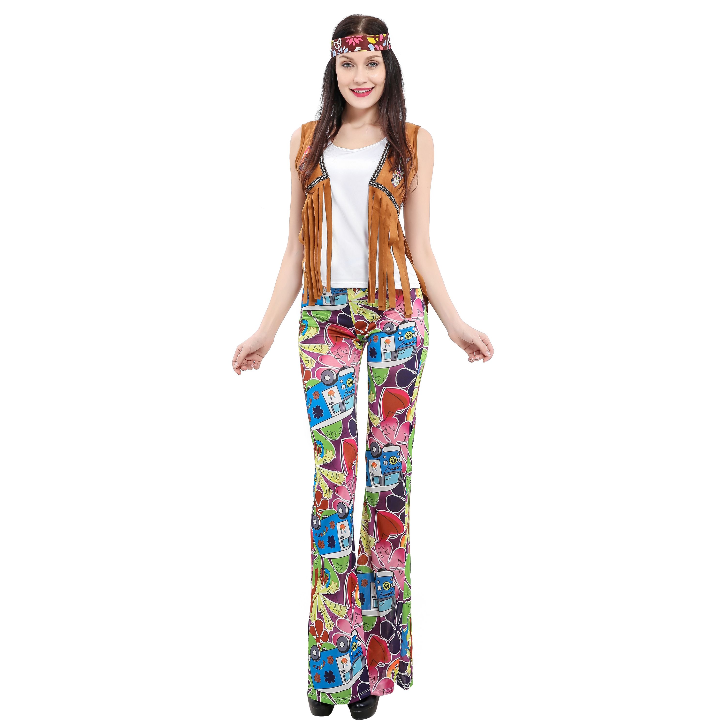 Kostüm Hippie Lady Grösse M