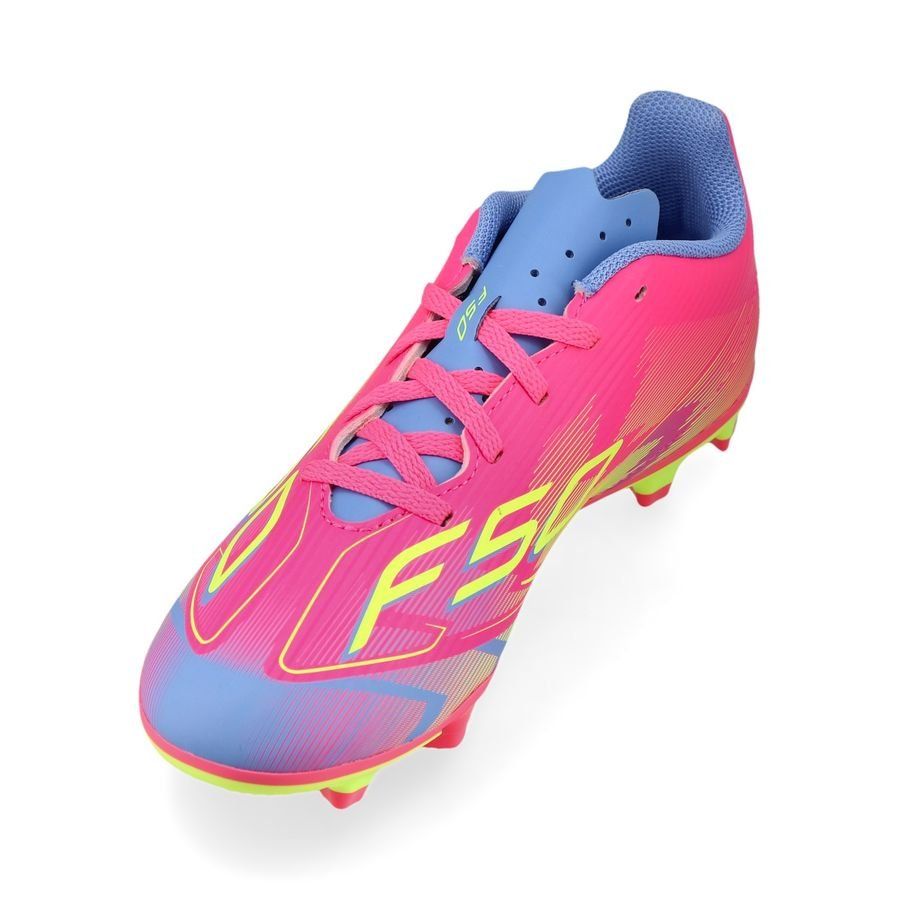 adidas F50 Club FxG Mystic Victory - Lucid Pink/Lucid Lemon/Blue Fusion Enfant