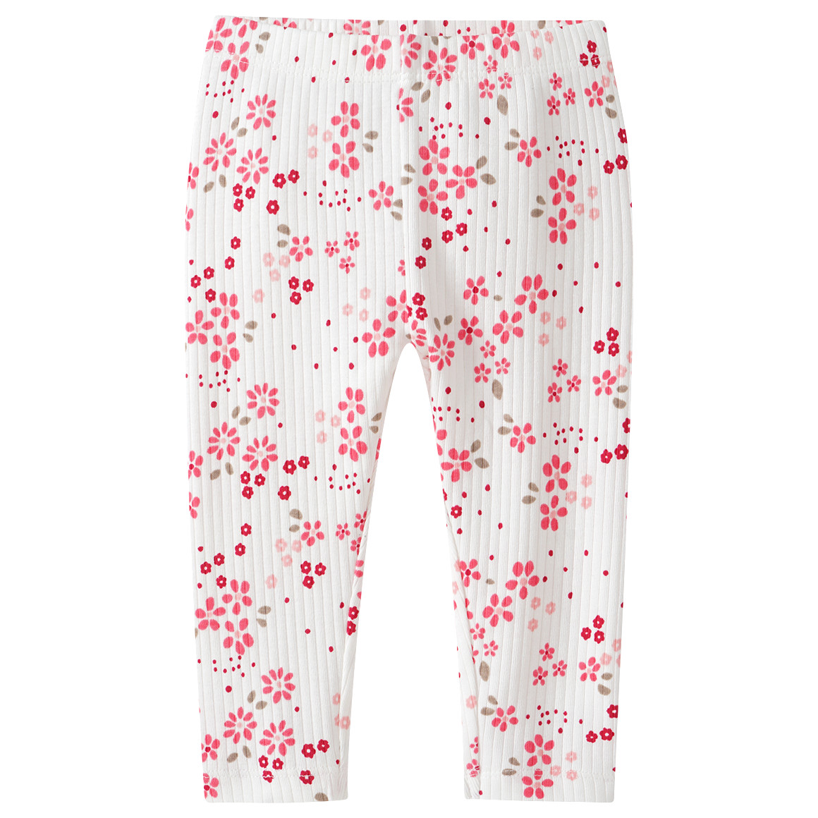 Topomini Baby Leggings mit floralem Muster weiss